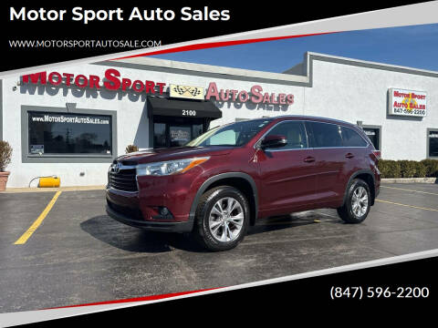 2015 Toyota Highlander for sale at Motor Sport Auto Sales in Waukegan IL