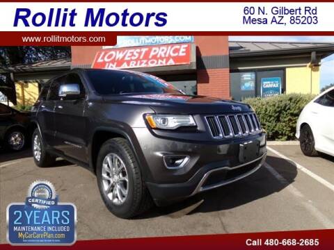 2015 Jeep Grand Cherokee for sale at Rollit Motors in Mesa AZ