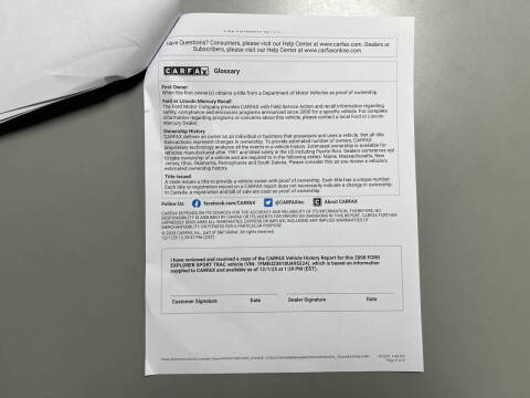 2008 Ford Explorer Sport Trac Limited