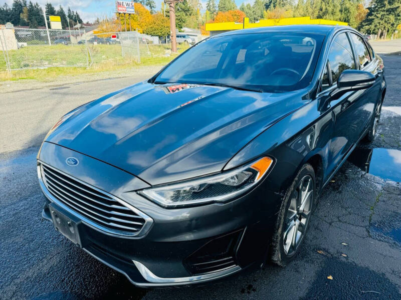 Used 2019 Ford Fusion SEL with VIN 3FA6P0CD7KR237307 for sale in Tacoma, WA