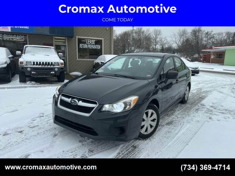 2012 Subaru Impreza for sale at Cromax Automotive in Ann Arbor MI