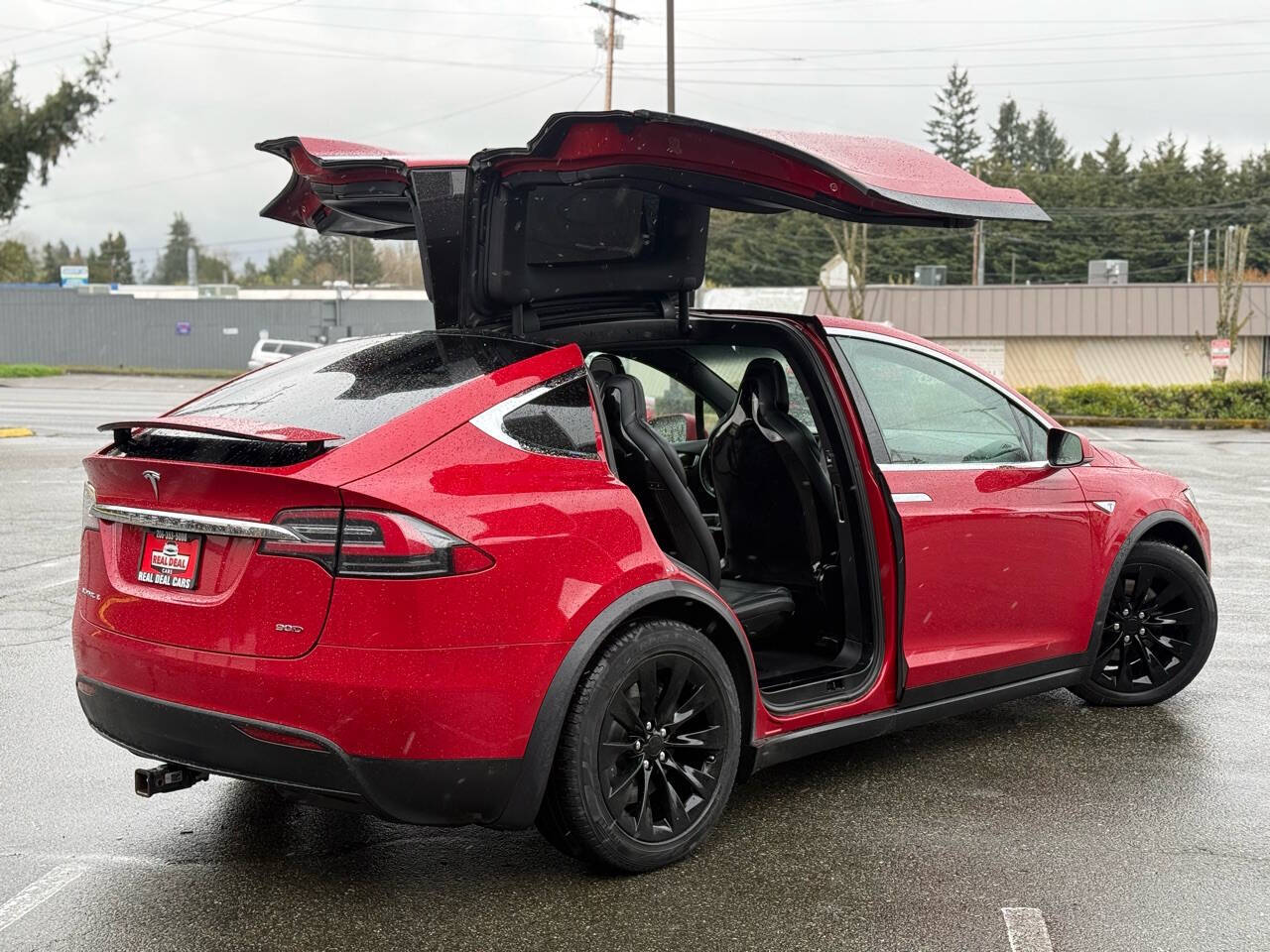 Red 2016 Tesla Model X 90D AWD 90D 4dr SUV 2
