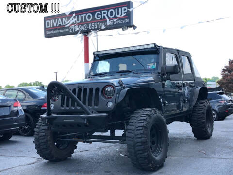 2008 Jeep Wrangler Unlimited for sale at Divan Auto Group in Feasterville Trevose PA