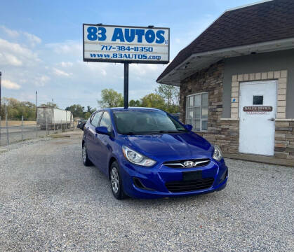 2012 Hyundai Accent for sale at 83 Autos in York PA