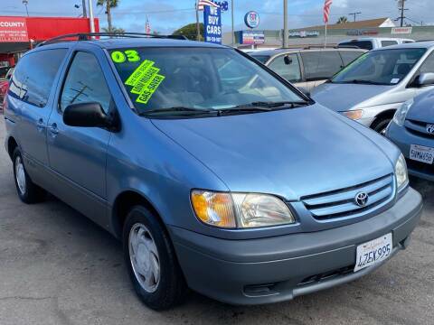 2003 Toyota Sienna for sale at North County Auto in Oceanside CA