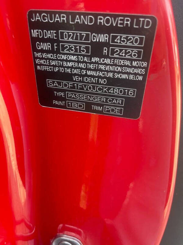 2018 Jaguar F-TYPE R-Dynamic