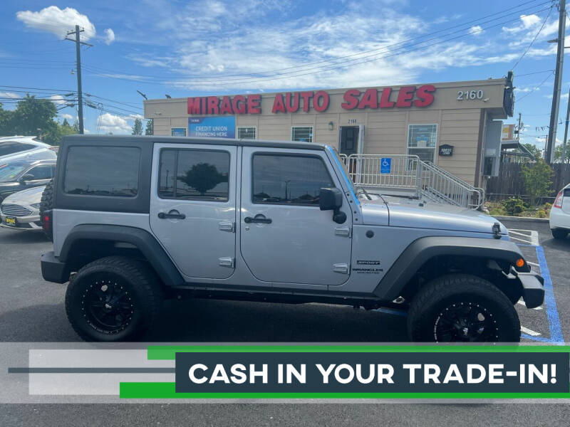 2016 Jeep Wrangler Unlimited for sale at Mirage Auto Sales in Sacramento CA