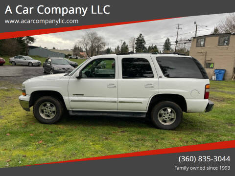 2002 Chevrolet Tahoe for sale at A Car Company LLC in Washougal WA
