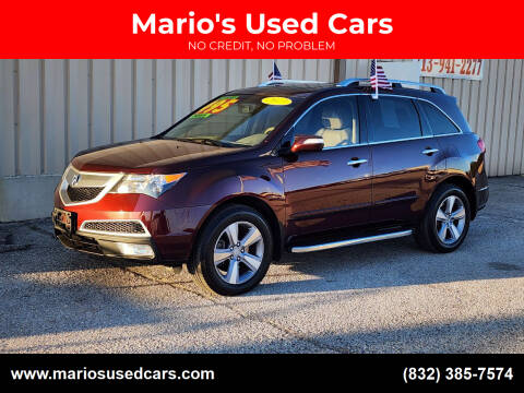 2013 Acura MDX for sale at Mario's Used Cars in Houston TX