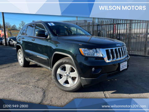 2013 Jeep Grand Cherokee for sale at WILSON MOTORS in Stockton CA