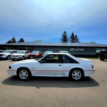 1989 Ford Mustang for sale at ROSSTEN AUTO SALES in Grand Forks ND