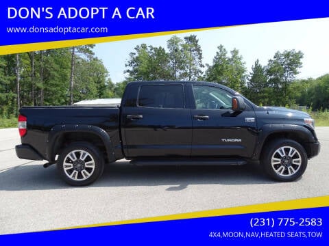 2018 Toyota Tundra for sale at DON'S ADOPT A CAR in Cadillac MI