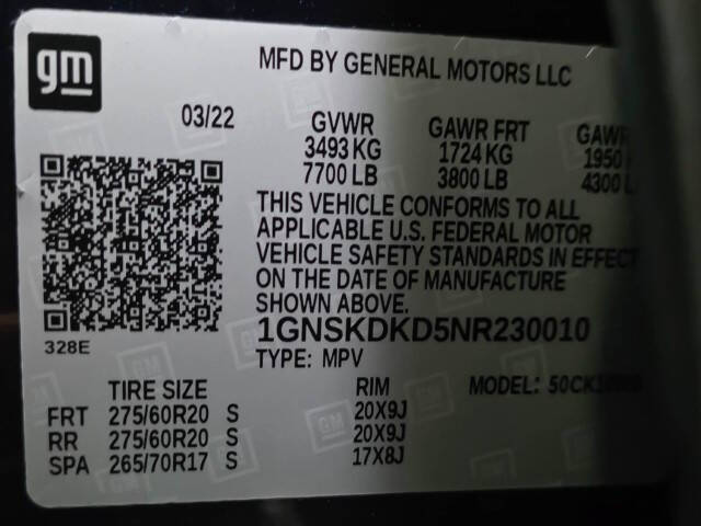 2022 Chevrolet Suburban Z71