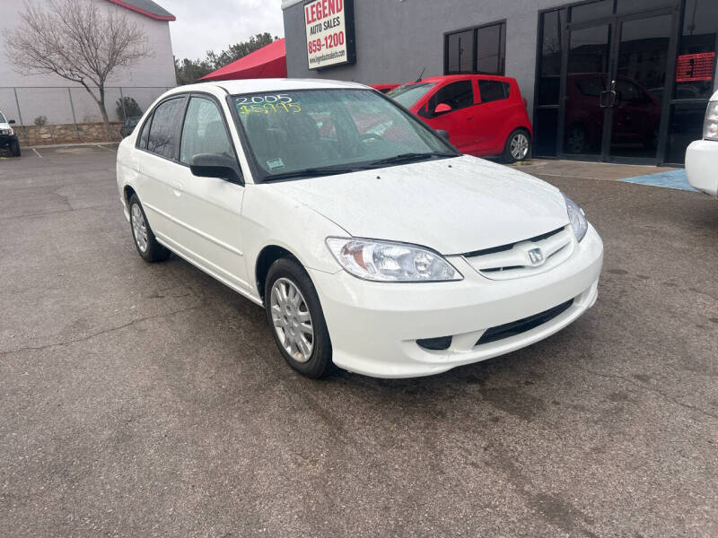 2005 Honda Civic for sale at Legend Auto Sales in El Paso TX