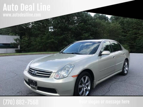 2005 Infiniti G35 for sale at Auto Deal Line in Alpharetta GA