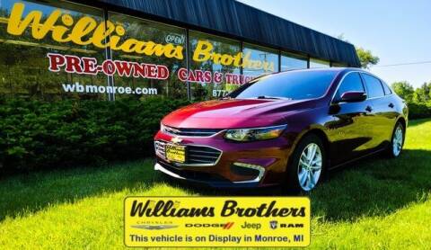 2016 Chevrolet Malibu for sale at Williams Brothers - Pre-Owned Monroe in Monroe MI