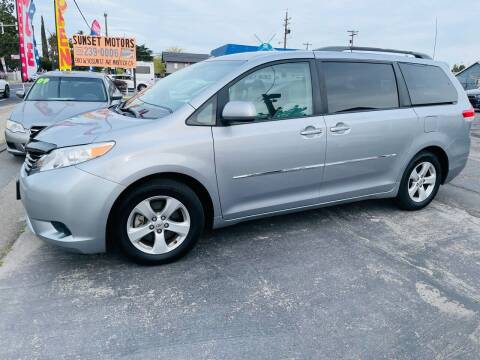 2011 Toyota Sienna for sale at Sunset Motors in Manteca CA