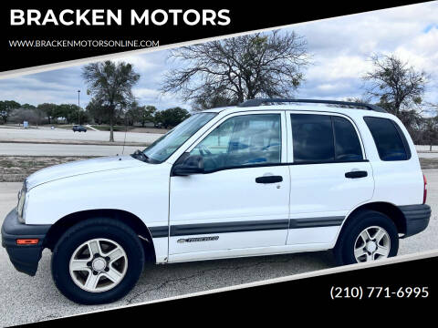 2003 Chevrolet Tracker for sale at BRACKEN MOTORS in San Antonio TX