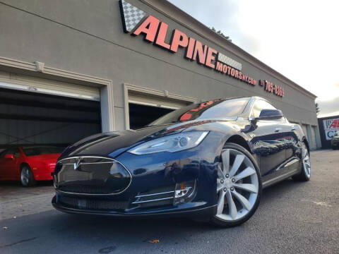 2014 Tesla Model S for sale at Alpine Motors Certified Pre-Owned in Wantagh NY
