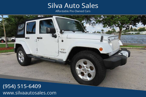 2016 Jeep Wrangler Unlimited for sale at Silva Auto Sales in Pompano Beach FL