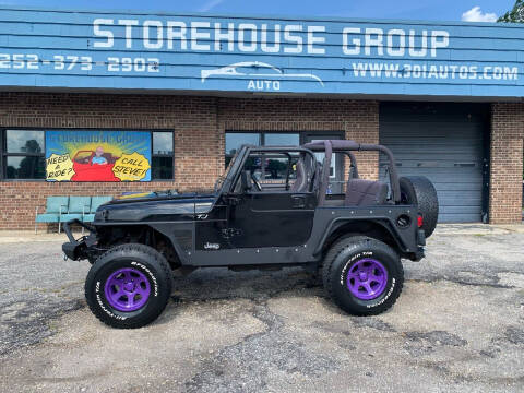 2002 Jeep Wrangler for sale at Storehouse Group in Wilson NC