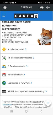 2015 Land Rover Range Rover Sport Supercharged