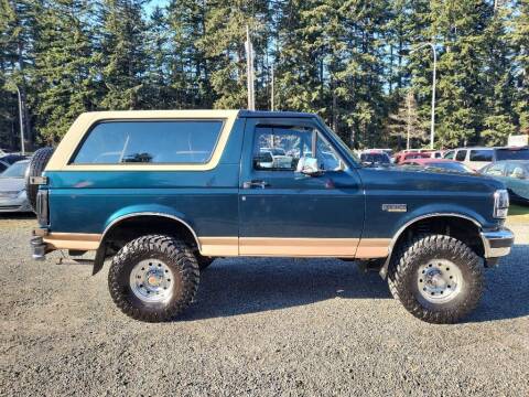 1994 Ford Bronco for sale at WILSON MOTORS in Spanaway WA