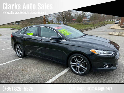2014 Ford Fusion for sale at Clarks Auto Sales in Connersville IN