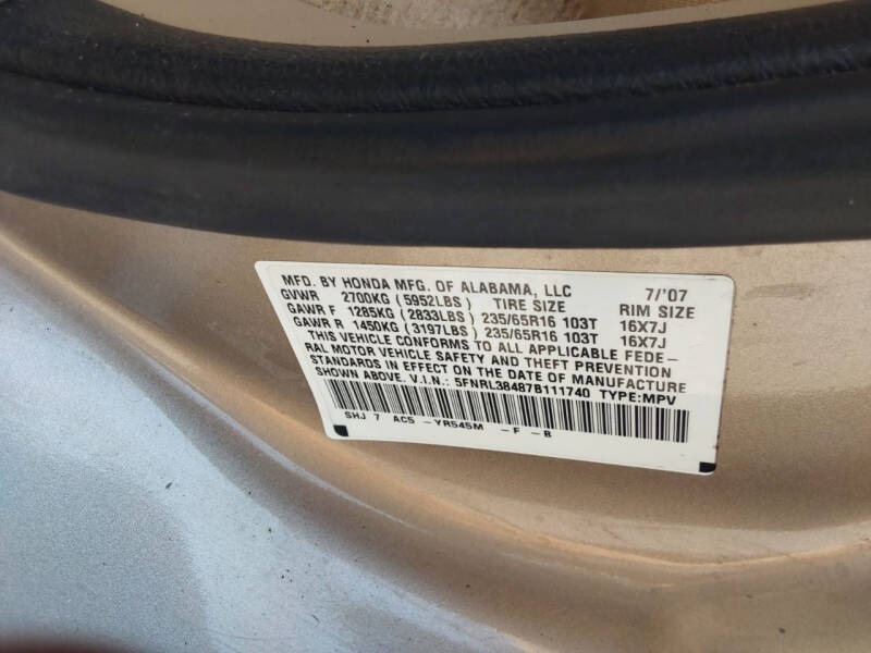 2007 Honda Odyssey EX