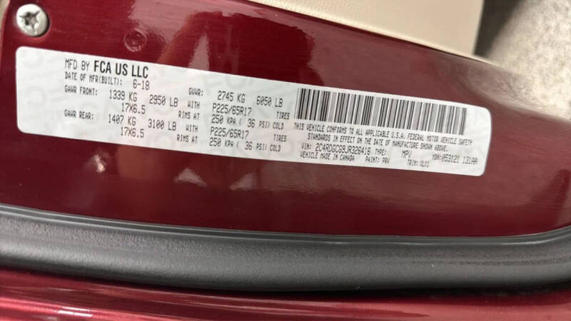 2018 Dodge Grand Caravan SXT