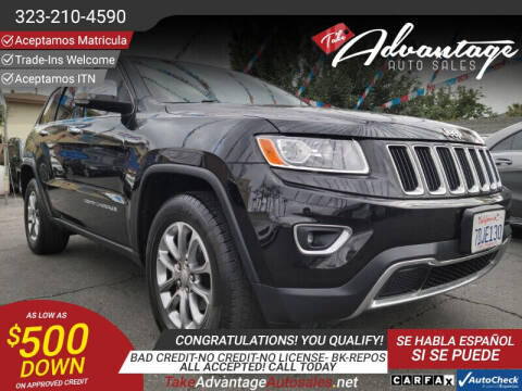 2014 Jeep Grand Cherokee for sale at ADVANTAGE AUTO SALES INC in Bell CA