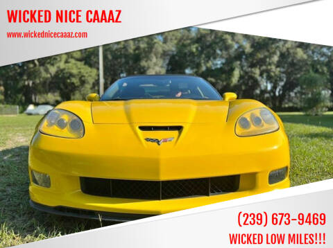 2013 Chevrolet Corvette for sale at WICKED NICE CAAAZ in Cape Coral FL
