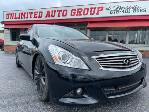 2013 Infiniti G37 Sedan for sale at Unlimited Auto Group of Marietta in Marietta GA