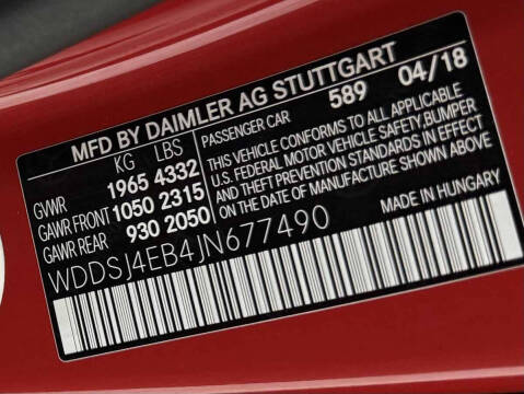 2018 Mercedes-Benz CLA CLA 250