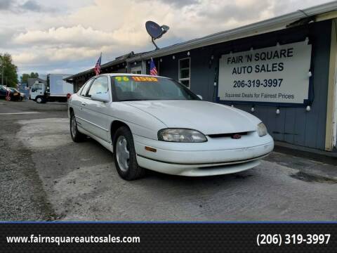 1996 Chevrolet Monte Carlo for sale at Fair 'N Square Auto Sales, LLC in Auburn WA