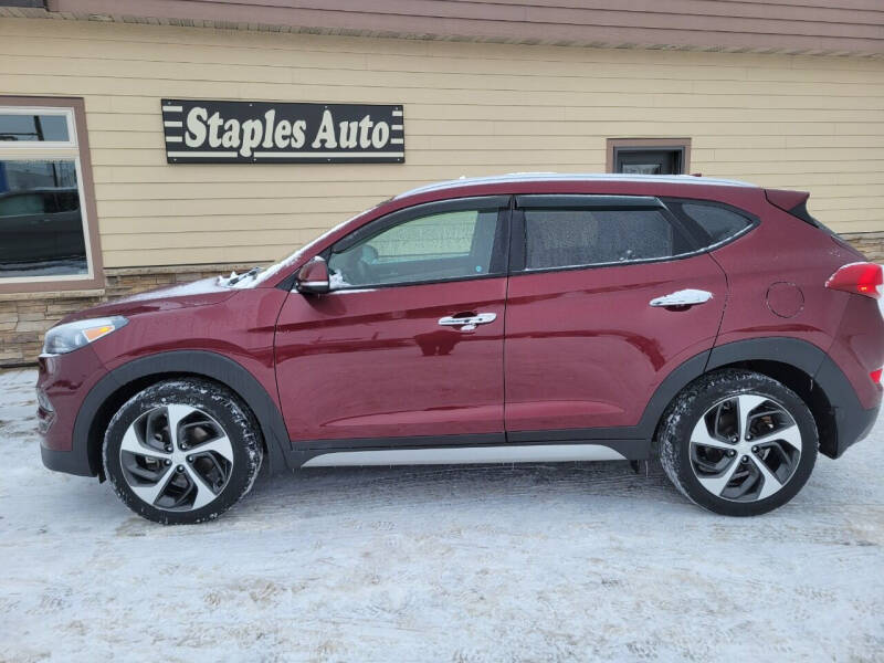 2017 Hyundai Tucson for sale at STAPLES AUTO SALES in Staples MN