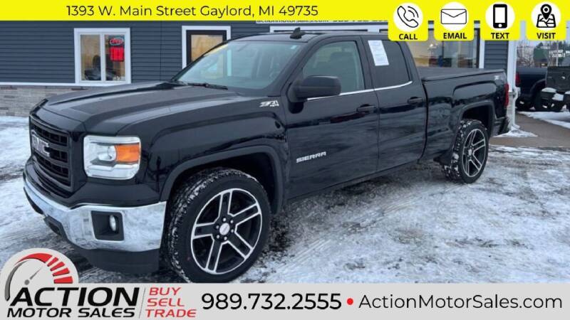 2015 GMC Sierra 1500 for sale at Action Motor Sales in Gaylord MI
