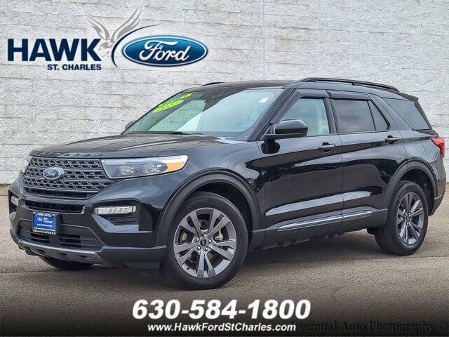 2022 Ford Explorer for sale at Hawk Ford of St. Charles in Saint Charles IL