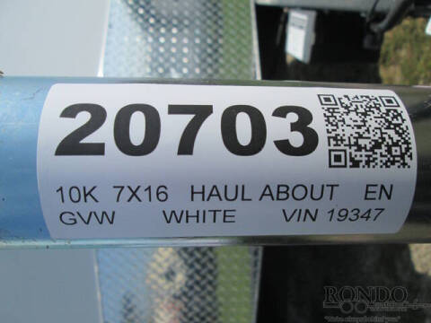 2027 Haul-About Enclosed Cargo PAN716TA3