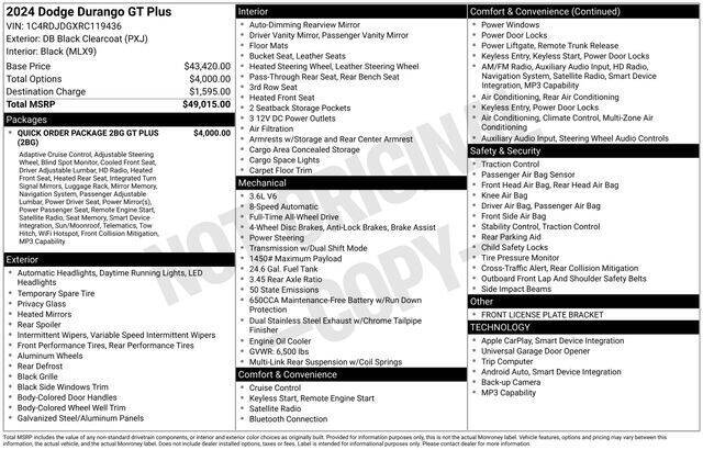 2024 Dodge Durango GT Plus