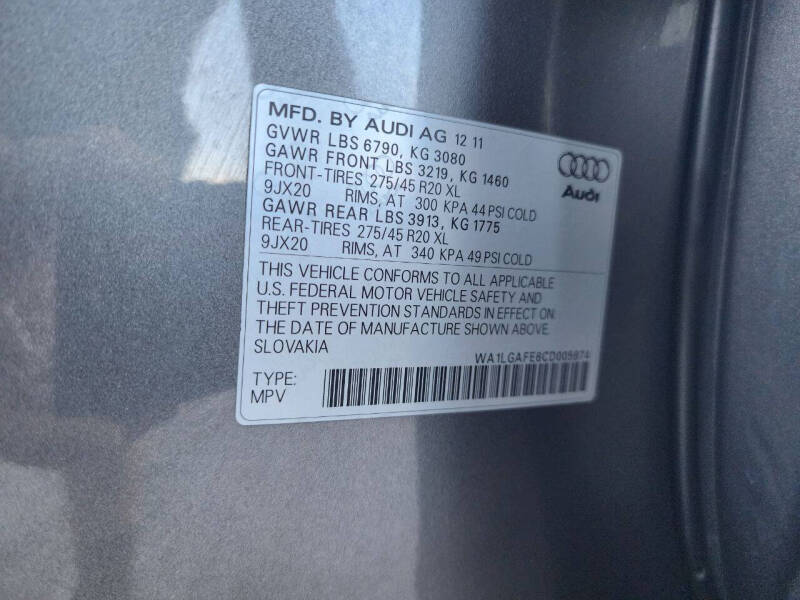 2012 Audi Q7 3.0T quattro Premium Plus