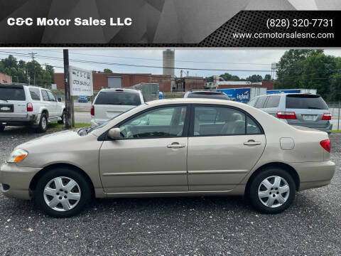 2006 Toyota Corolla for sale at C&C Motor Sales LLC in Hudson NC