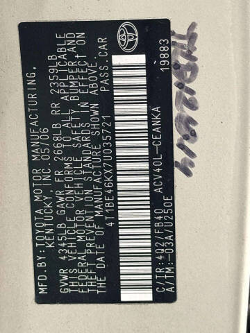 2007 Toyota Camry LE