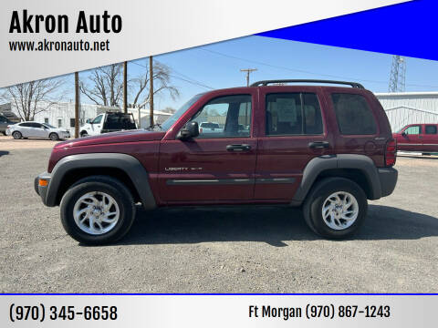 2002 Jeep Liberty for sale at Akron Auto in Akron CO