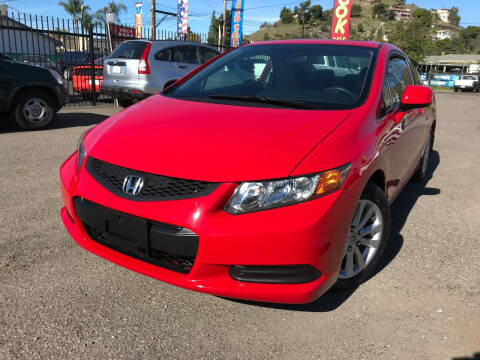 2012 Honda Civic for sale at Vtek Motorsports in El Cajon CA