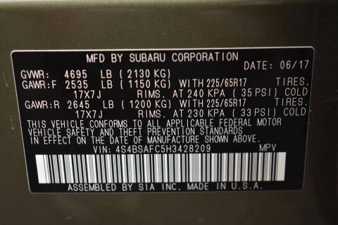 2017 Subaru Outback 2.5i Premium