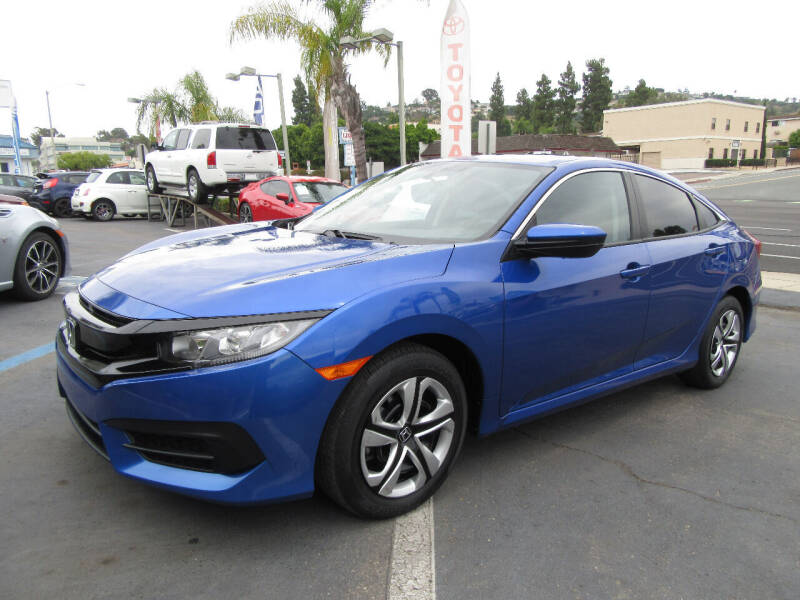 2016 Honda Civic for sale at Eagle Auto in La Mesa CA