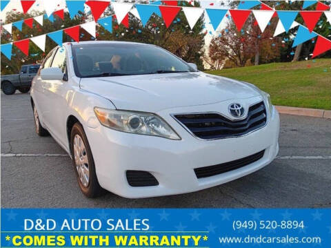 2010 Toyota Camry for sale at D&D AUTO SALES in Whittier CA