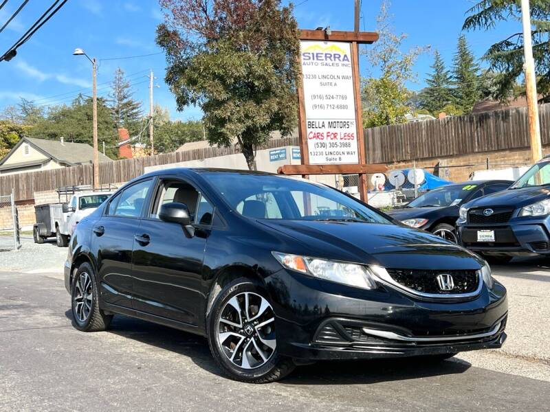 2013 Honda Civic for sale at Sierra Auto Sales Inc in Auburn CA