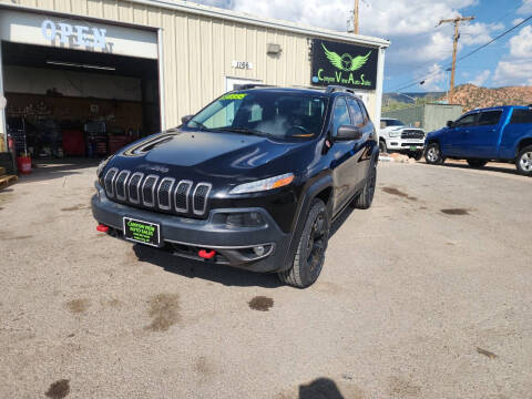 2015 Jeep Cherokee for sale at Canyon View Auto Sales in Cedar City UT